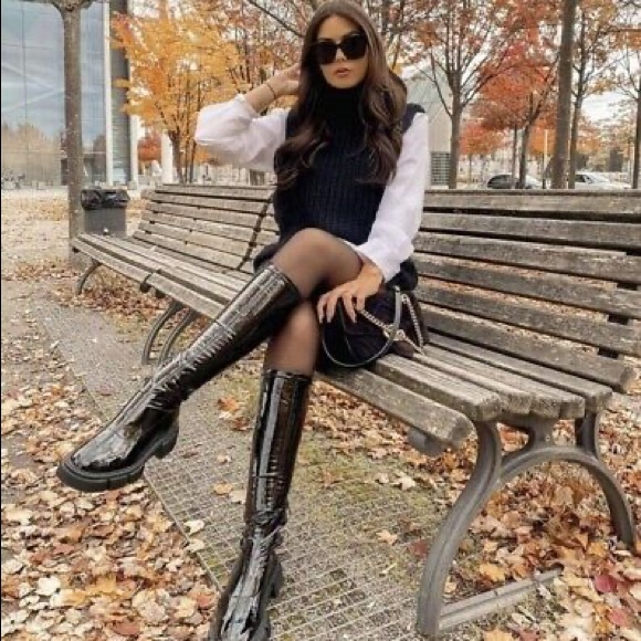 SOLD- Zara Knee High BOOTS - Picture 4 of 6